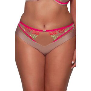 Kalhotky Ava Lingerie 2072 Fluo Růžová 2XL