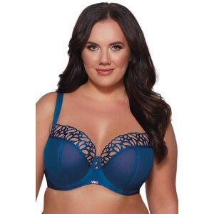 Polovyztužená podprsenka Ava Lingerie 2056 Cobalt Modrá 105B