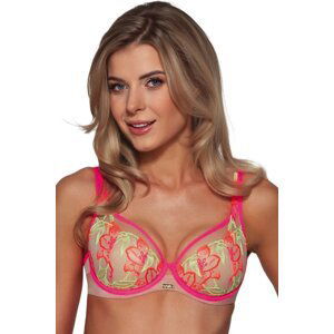 Push-up podprsenka Ava Lingerie 2070 Fluo Růžová 65E