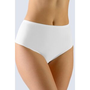 Bavlněné kalhotky Gina 11086P - ve větších velikostech Bílá L-XL