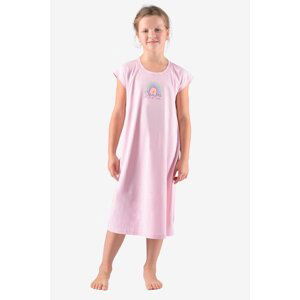 Dívčí pyžamo Gina 29012P - bavlna Světle růžová 140-146