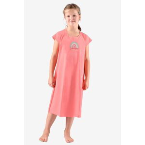 Dívčí pyžamo Gina 29012P - bavlna Světle červená 140-146
