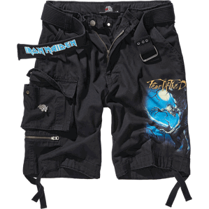 BRANDIT kraťasy Iron Maiden Savage Shorts Fear of the Dark černé Velikost: 3XL