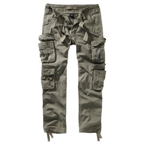 BRANDIT kalhoty Pure Slim Fit Trousers Olivová Velikost: XXL