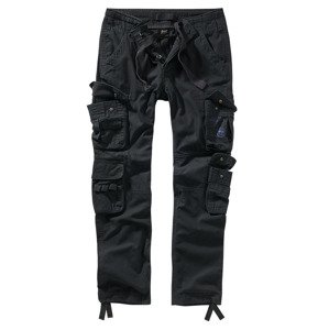 BRANDIT kalhoty Pure Slim Fit Trousers Černá Velikost: 3XL