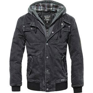 BRANDIT BUNDA Dayton Jacket + Sweathood Černá Velikost: XXL