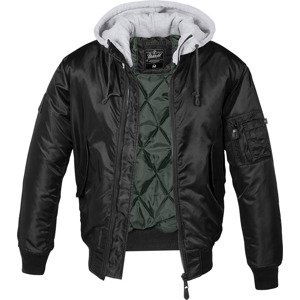 BRANDIT BUNDA MA1 Sweat Hooded Jacket černo-šedá Velikost: 5XL