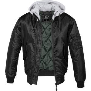 BRANDIT BUNDA MA1 Sweat Hooded Jacket černo-šedá Velikost: XL