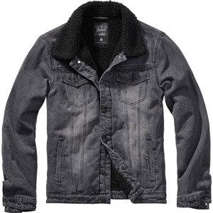 BRANDIT bunda Sherpa Denim Jacket Černá Velikost: XL