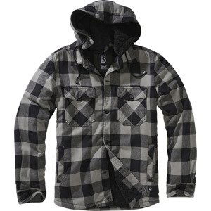 BRANDIT bunda Lumberjacket hooded Černo-charcoal Velikost: 5XL