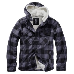 BRANDIT bunda Lumberjacket hooded Černo-šedá Velikost: 5XL