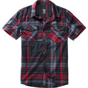 BRANDIT košile Roadstar Shirt 1/2 sleeve Antra-red Velikost: L