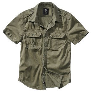 BRANDIT košile Vintage Shirt shortsleeve Olivová Velikost: 5XL