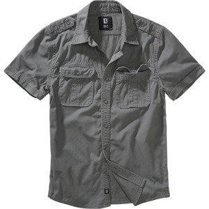 BRANDIT košile Vintage Shirt shortsleeve Charcoal grey Velikost: 4XL