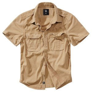 BRANDIT košile Vintage Shirt shortsleeve Camel Velikost: 6XL