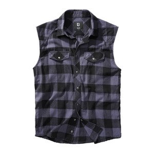 BRANDIT košile Checkshirt sleeveless černo-šedá Velikost: 6XL