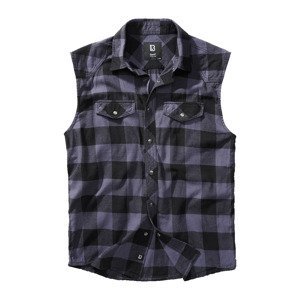 BRANDIT košile Checkshirt sleeveless černo-šedá Velikost: XXL