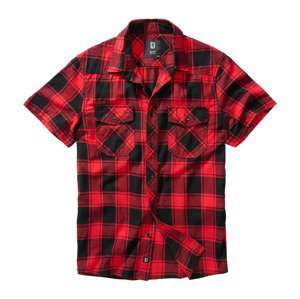 BRANDIT košile Checkshirt halfsleeve červeno-černá Velikost: 3XL