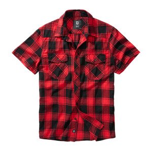 BRANDIT košile Checkshirt halfsleeve červeno-černá Velikost: 6XL