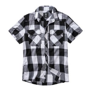 BRANDIT košile Checkshirt halfsleeve bílo-černá Velikost: 5XL