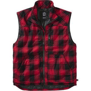 BRANDIT vesta Lumber Vest Červeno-černá Velikost: 4XL