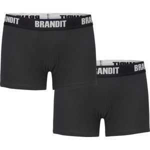 BRANDIT boxerky 2ks/balení - černá/černá Velikost: 3XL