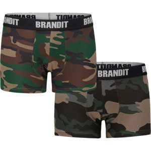 BRANDIT boxerky 2ks/balení - woodland/darkcamo Velikost: L