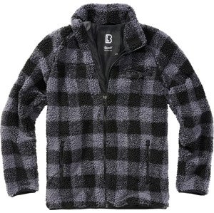 BRANDIT bunda Teddyfleece Jacket Černo-šedá Velikost: L