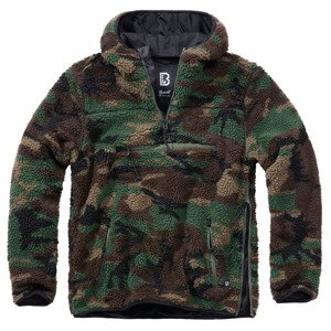 BRANDIT bunda Teddyfleece Worker Pullover Woodland Velikost: M