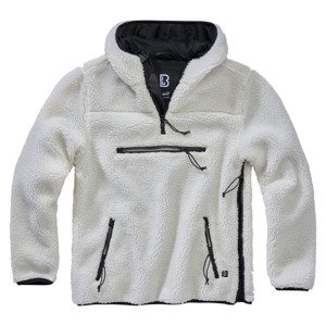 BRANDIT bunda Teddyfleece Worker Pullover Bílá Velikost: M