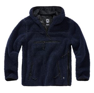 BRANDIT bunda Teddyfleece Worker Pullover Modrá Velikost: L