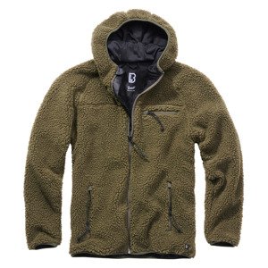 BRANDIT bunda Teddyfleece Worker Jacket Olivová Velikost: S