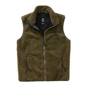 BRANDIT vesta Teddyfleece Vest Men Olivová Velikost: M