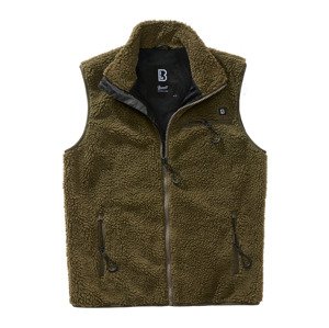 BRANDIT vesta Teddyfleece Vest Men Olivová Velikost: XXL