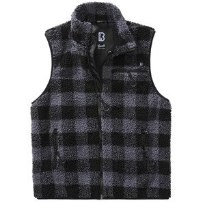 BRANDIT vesta Teddyfleece Vest Men Černo-šedá Velikost: 4XL