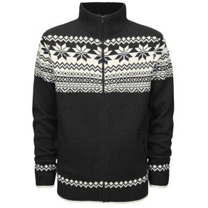 BRANDIT svetr Cardigan Norweger Černá Velikost: 4XL