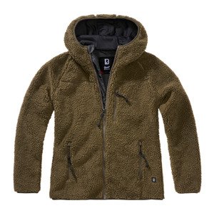 BRANDIT Dámská bunda Teddyfleecejacket hood Olivová Velikost: 3XL