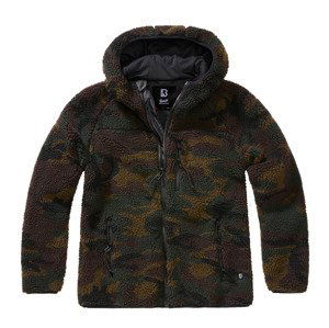 BRANDIT Dámská bunda Teddyfleecejacket hood Woodland Velikost: 3XL