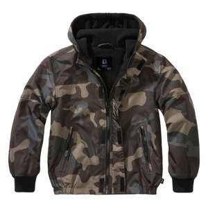 BRANDIT Dětská bunda Windbreaker Frontzip Darkcamo Velikost: 146/152