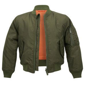 BRANDIT Dětská bomber bunda MA1 Jacket Olivová Velikost: 146/152