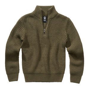 BRANDIT Dětský svetr Marine Troyer Pullover Olivový Velikost: 122/128