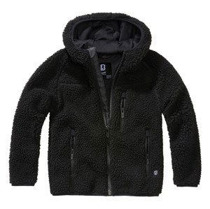 BRANDIT Dětská bunda Teddyfleecejacket Hood Černá Velikost: 146/152