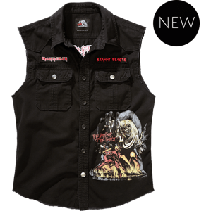 BRANDIT košile Iron Maiden Vintage Shirt sleeveless NOTB černá Velikost: 3XL