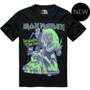 BRANDIT tričko Iron Maiden T Shirt Number of the Beast I černá Velikost: M