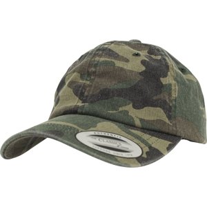 BRANDIT kšiltovka Low Profile Camo Washed Cap Woodland Velikost: OS