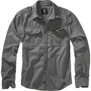 BRANDIT košile Vintage Shirt longsleeve Charcoal grey Velikost: 3XL