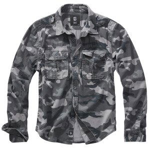 BRANDIT košile Vintage Shirt longsleeve Grey camo Velikost: 6XL