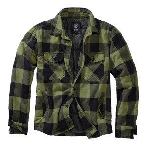 BRANDIT bunda Lumberjacket Černo-olivová Velikost: 5XL