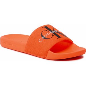 Nazouváky Calvin Klein Jeans Slide Monogram Co YM0YM00061 Shocking Orange SNX