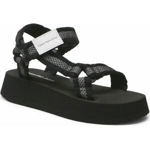 Sandály Calvin Klein Jeans Prefresato Sandal Webbing Mesh YW0YW00969 Black BDS